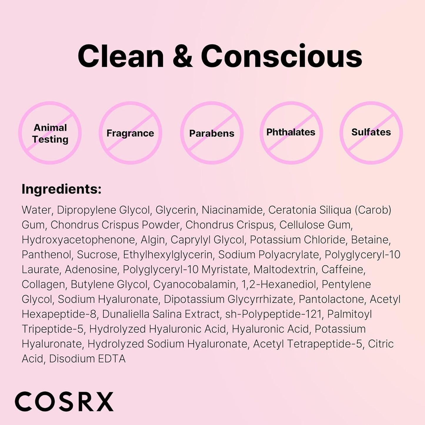 Cosrx The Peptide Collagen Lifting Glow Hydrogel Mask - Luvora