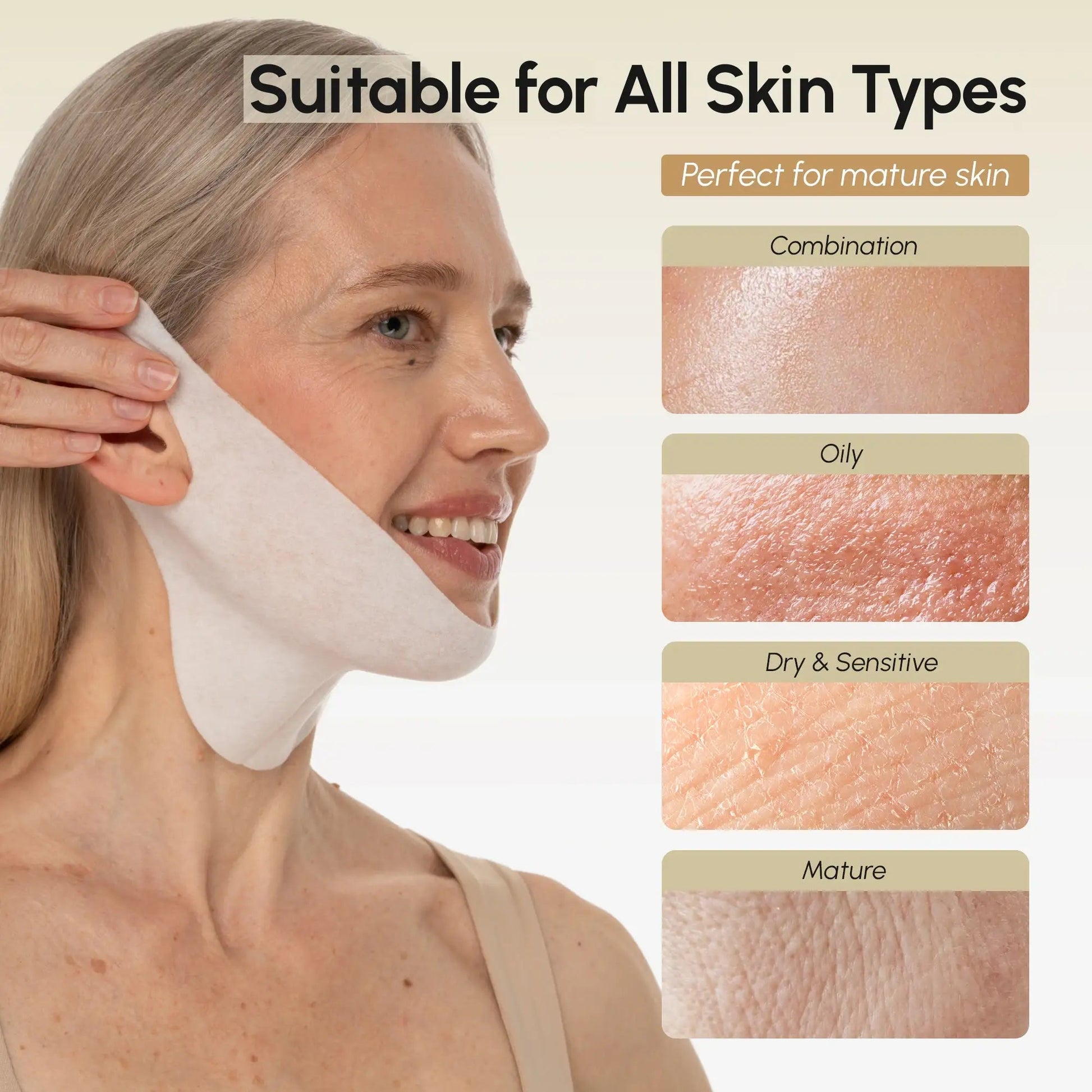 24K Gold V-Line Lifting Mask 20 PCS - Luvora