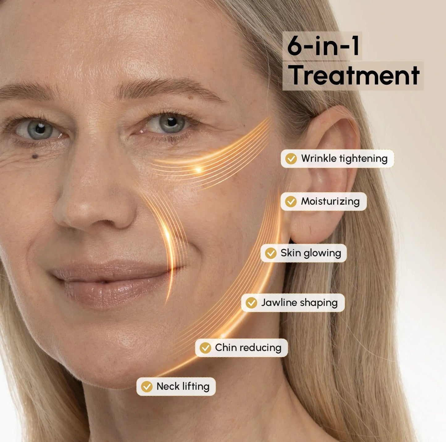 24K Gold V-Line Lifting Mask 20 PCS - Luvora