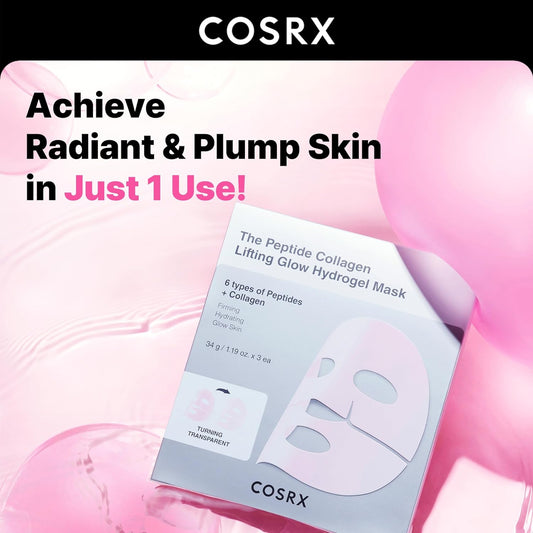 Cosrx The Peptide Collagen Lifting Glow Hydrogel Mask - Luvora
