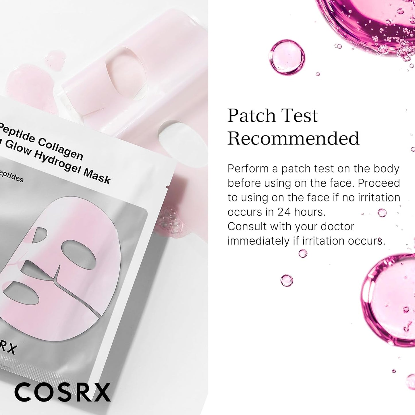 Cosrx The Peptide Collagen Lifting Glow Hydrogel Mask - Luvora