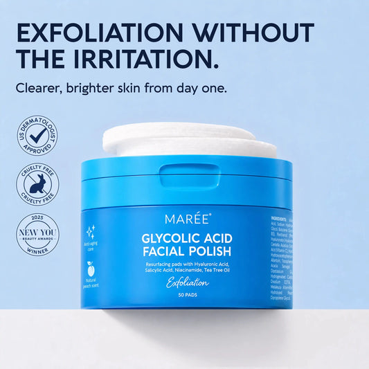 Glycolic Acid Exfoliating Pads - Luvora